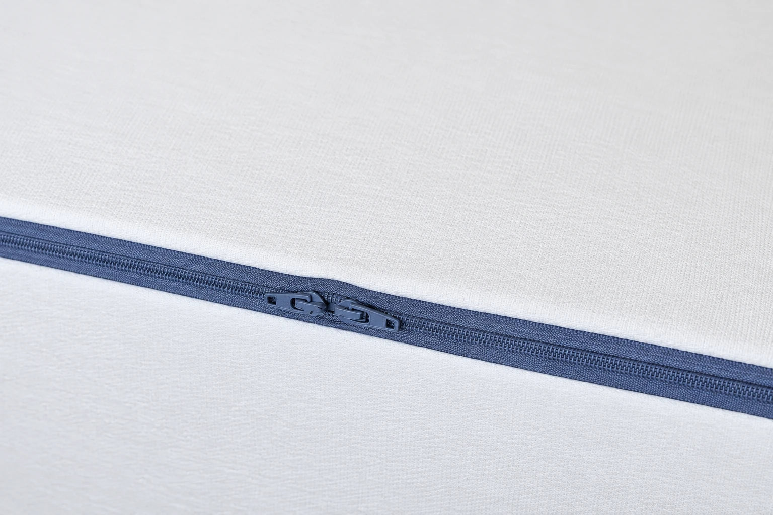 The two zip pulls that open the removable topper cover